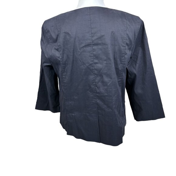 Eileen Fisher jacket/coat, size Medium, ramie, zipper, stretch, dressy, office - Picture 6 of 15